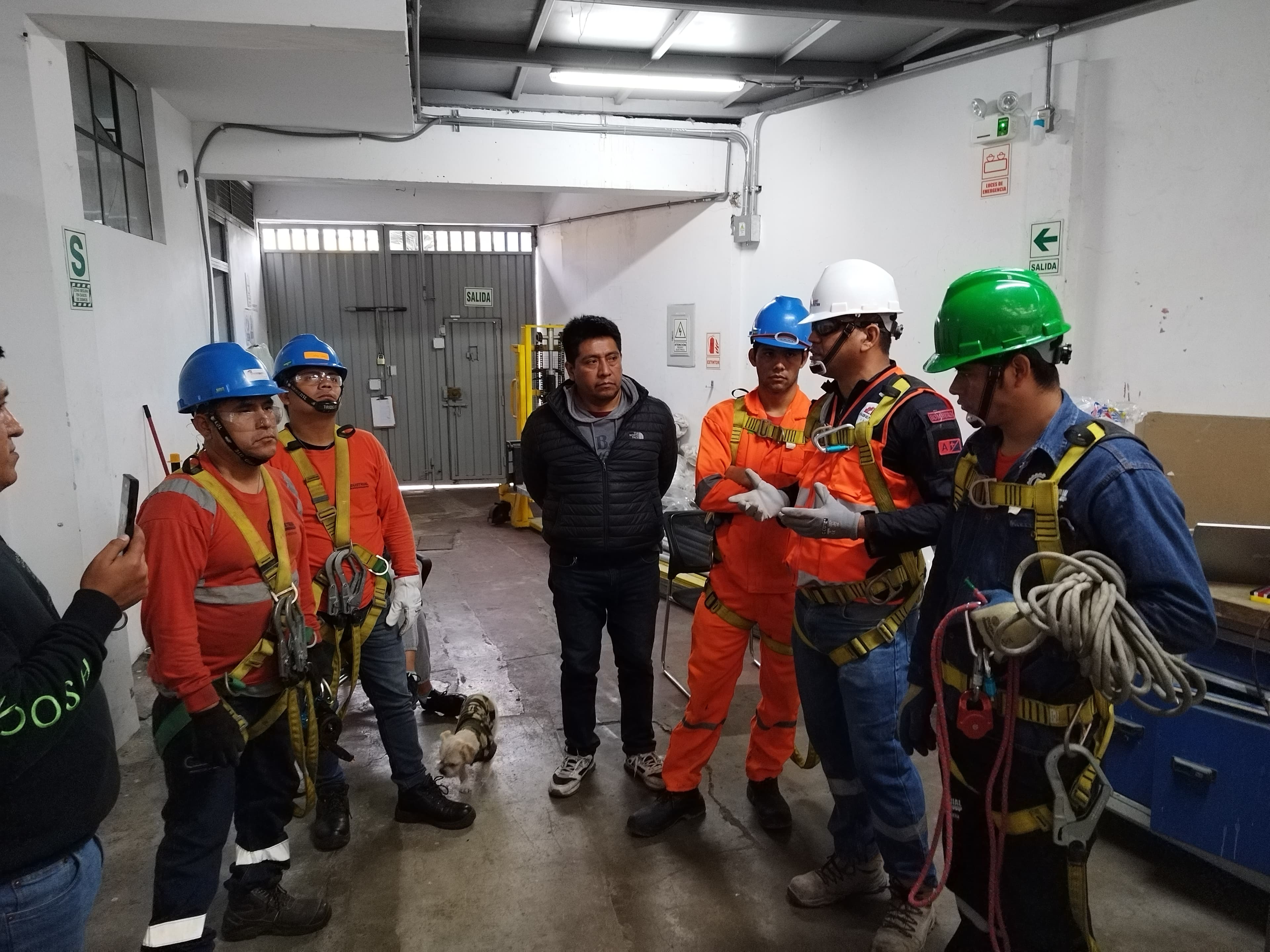 Equipos de protección personal y rescate: arnés, cuerdas y mosquetones